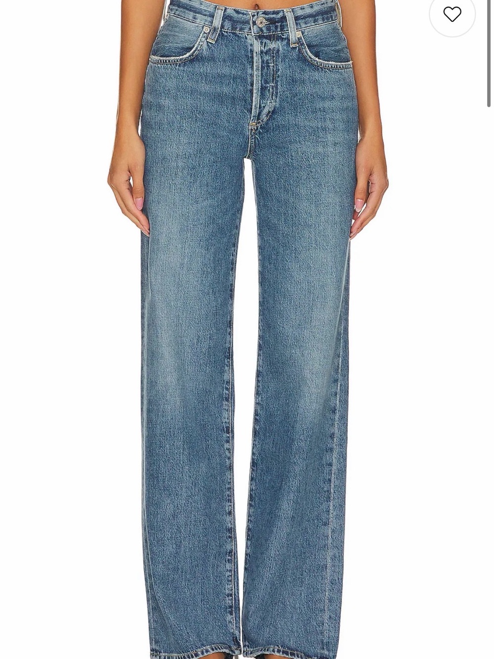 Citizens Of Humanity Medium Blue High-Rise Wide Leg Jeans size 30